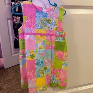 Lilly Pulitzer Kids Dress - Pink, Green, Blue Patchwork
